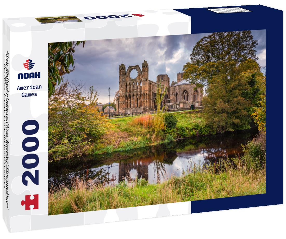 Noah Jigsaw Puzzle Elgin Cathedral above River Lossie / The medieval ruin of Elgin Cathedral was built on the banks of the River Lossie in the thirteenth century 2000 pieces