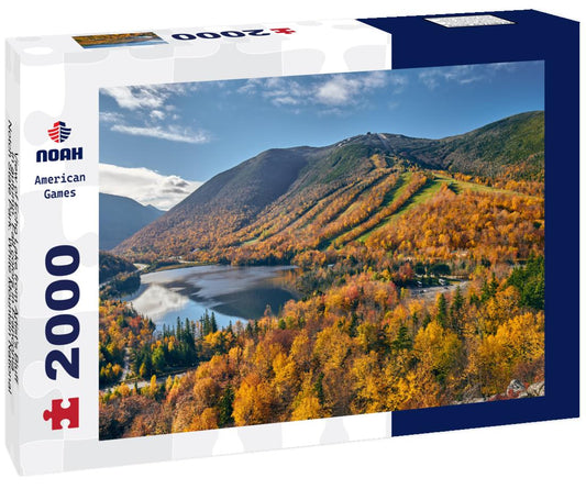 Noah Jigsaw Puzzle View of Echo Lake from Artist's Bluff in autumn. Fall colors in Franconia Notch State Park. White Mountain National Forest, New Hampshire, USA 2000 pieces