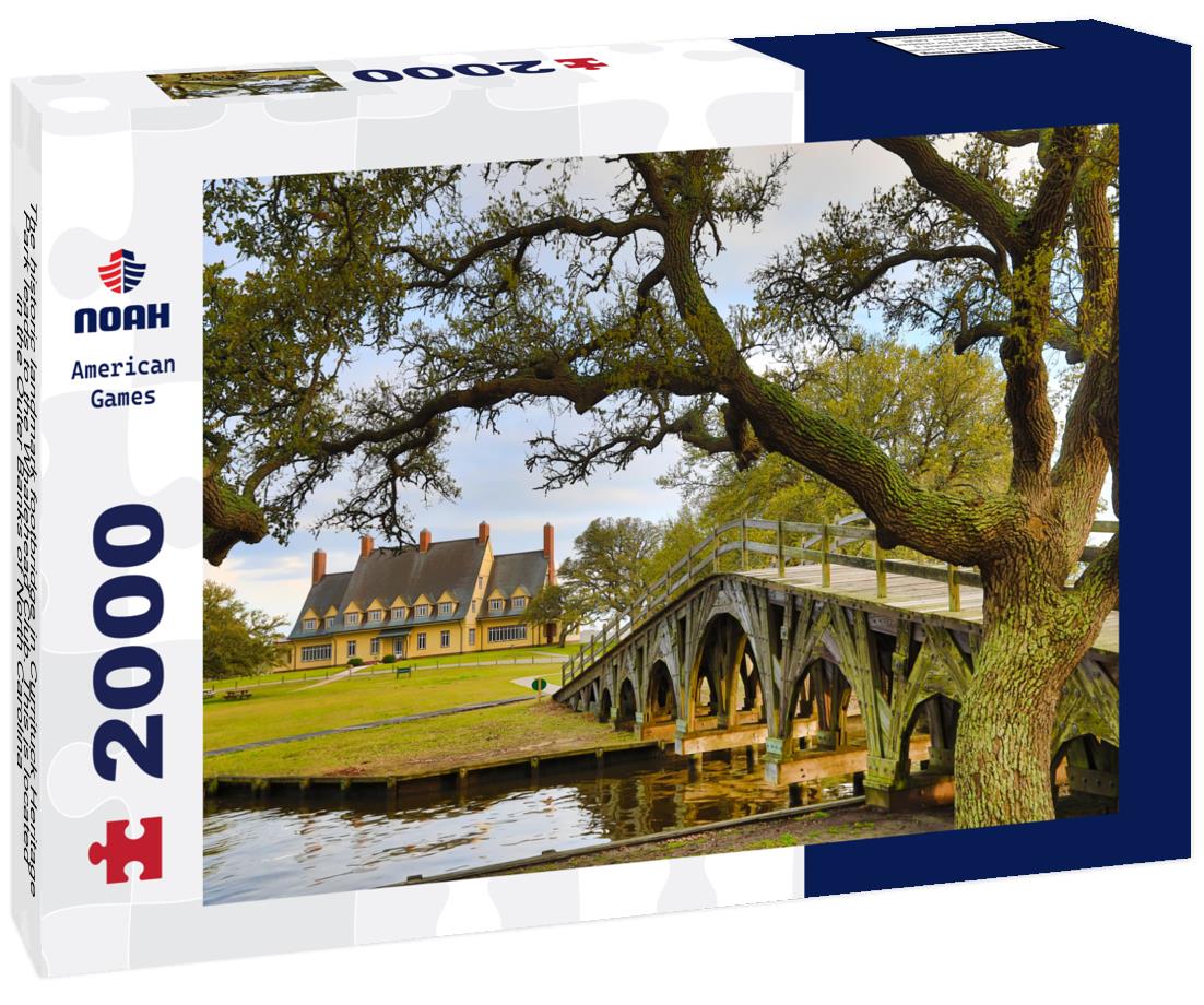 Noah Jigsaw Puzzle The historic landmark footbridge in Currituck Heritage Park leads to the Whalehead Club. This is located in the Outer Banks of North Carolina 2000 pieces