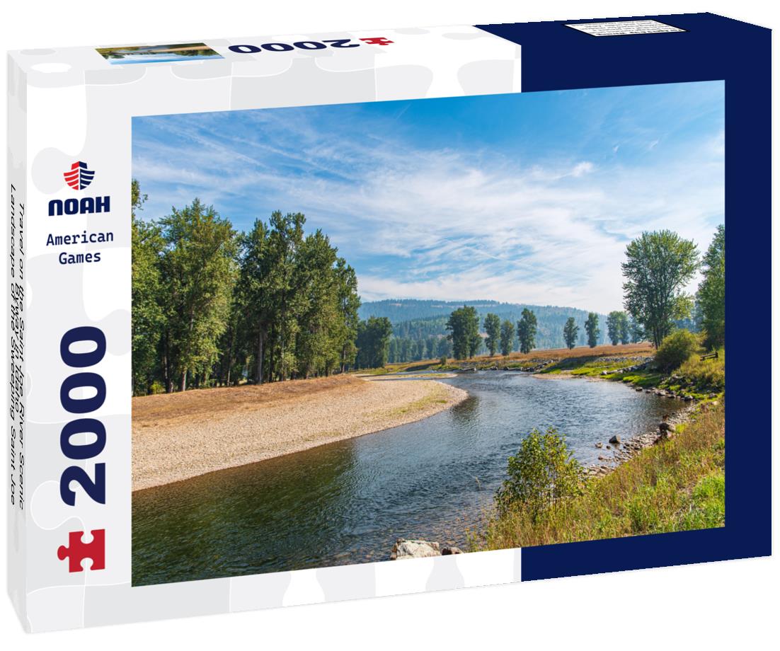 Noah Jigsaw Puzzle Travel on the Saint Joe River Scenic Byway in Idaho - Landscape of the Sweeping Saint Joe River Near Calder Idaho in Shoshone County Idaho-6 2000 pieces