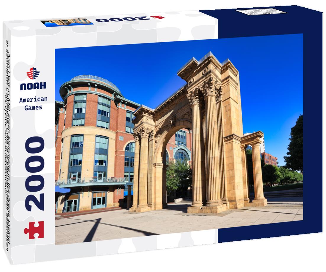 Noah Jigsaw Puzzle Arch Park in McFerson Commons in the Arena District of downtown Columbus, Ohio is a popular urban destination for sports and entertainment 2000 pieces