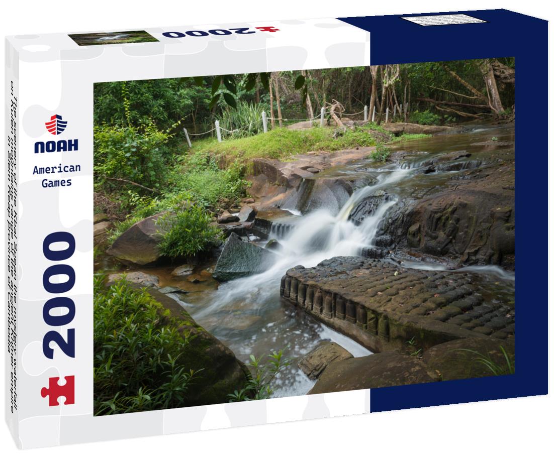 Noah Jigsaw Puzzle The scenery of the Kbal Spean the mystery waterfall on Kulen mountains range of the ancient Khmer empire in Siem Reap province of Cambodia 2000 pieces