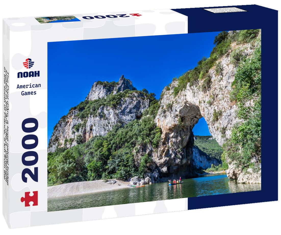 Noah Jigsaw Puzzle The Pont d'Arc, a large natural bridge located in the Ardèche département in the south of France, 5 km from the town of Vallon-Pont-d'Arc 2000 pieces