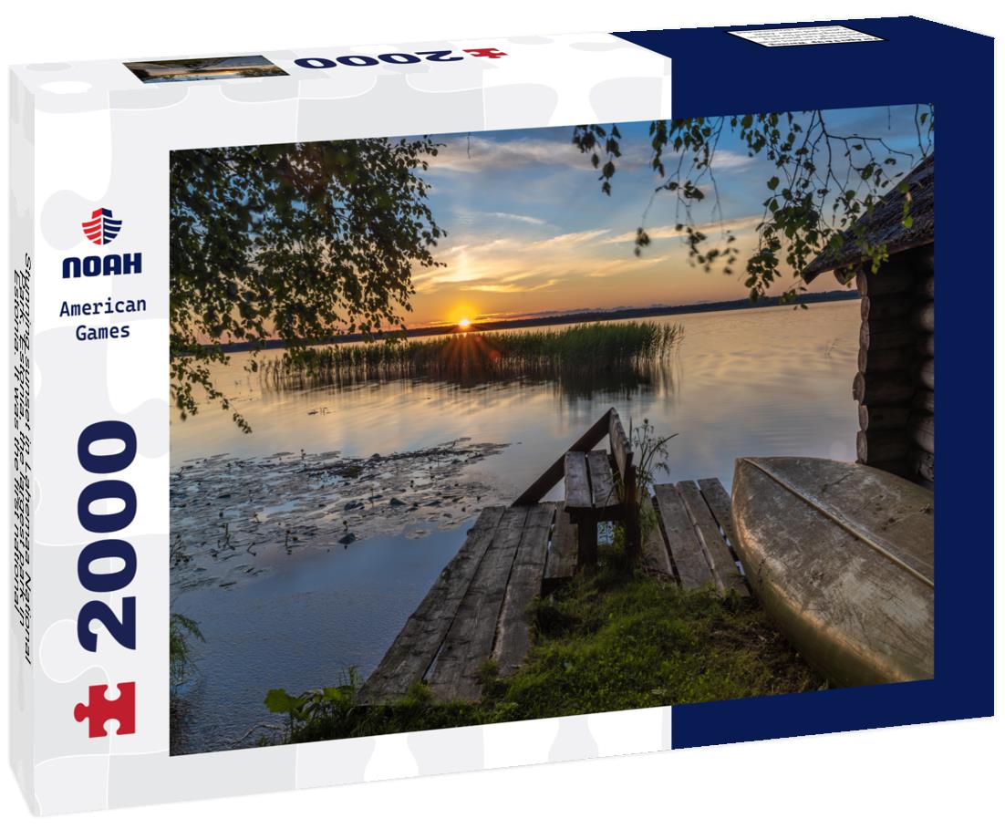 Noah Jigsaw Puzzle Stunning sunset in Lahemaa National Park, Estonia, the largest park in Estonia. It was the first national park of the former Soviet Union 2000 pieces