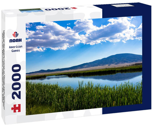 Noah Jigsaw Puzzle View of the great marsh at Monte Vista National Wildlife Refuge in southern Colorado, with the San Juan Mountains reflected in the water 2000 pieces