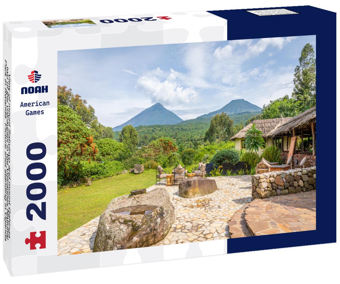 Noah Jigsaw Puzzle View of mount Sabyinyo and mount Gahinga, two of the volcanoes in the Volcanoes National Park in Rwanda. Picture shot standing in Uganda 2000 pieces