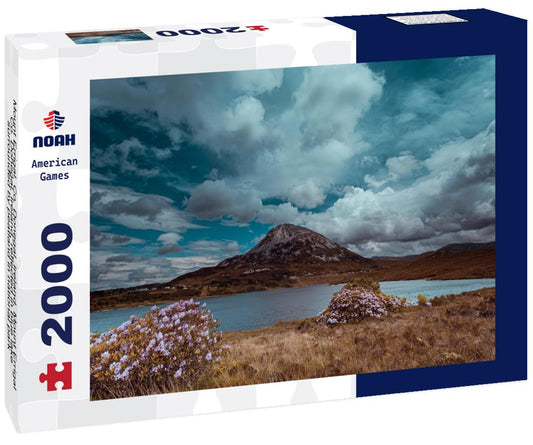 Noah Jigsaw Puzzle Mount Errigal, Co. Donegal, Ireland, Mount Errigal, Co. Donegal, Ireland, reflected in blue lake surrounded by peatland in national park 2000 pieces