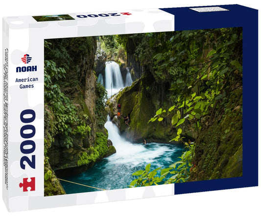 Noah Jigsaw Puzzle Forest river stones landscape,beautiful panoramic view of the river in Bridge of God and Waterfalls of Tamasopo san luis potosi mexico 2000 pieces