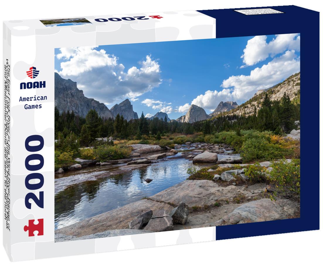 Noah Jigsaw Puzzle The East Fork River in the Wind River Range of Wyoming. Left to right, Ambush Peak, Raid Peak and Midsummer Dome are seen to the north 2000 pieces