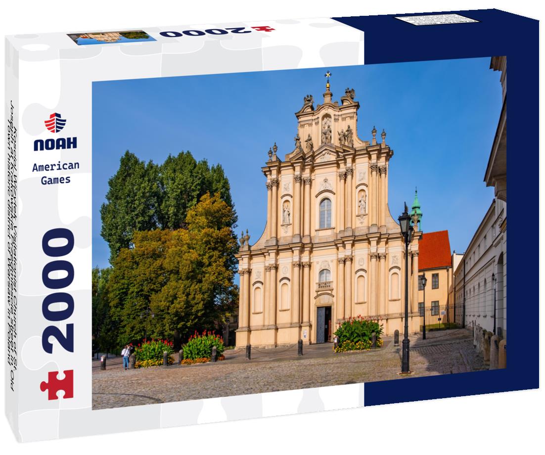 Noah Jigsaw Puzzle Kosciol Wizytek Visitationist Church of St. Joseph at Krakowskie Przedmiescie street in Old Town historic district of Warsaw in Poland 2000 pieces