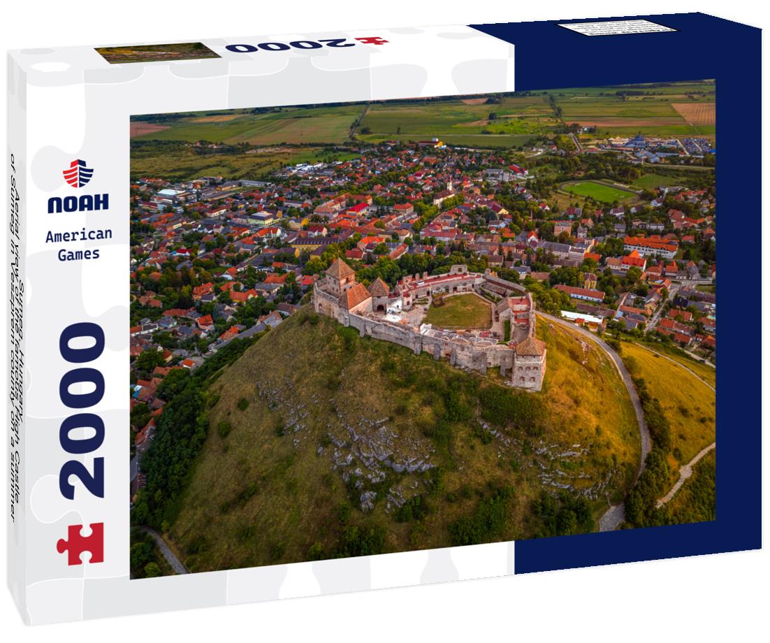 Noah Jigsaw Puzzle Sumeg, Hungary - Aerial view of the famous High Castle of Sumeg in Veszprem county on a summer afternoon with warm sunlight at sunset 2000 pieces