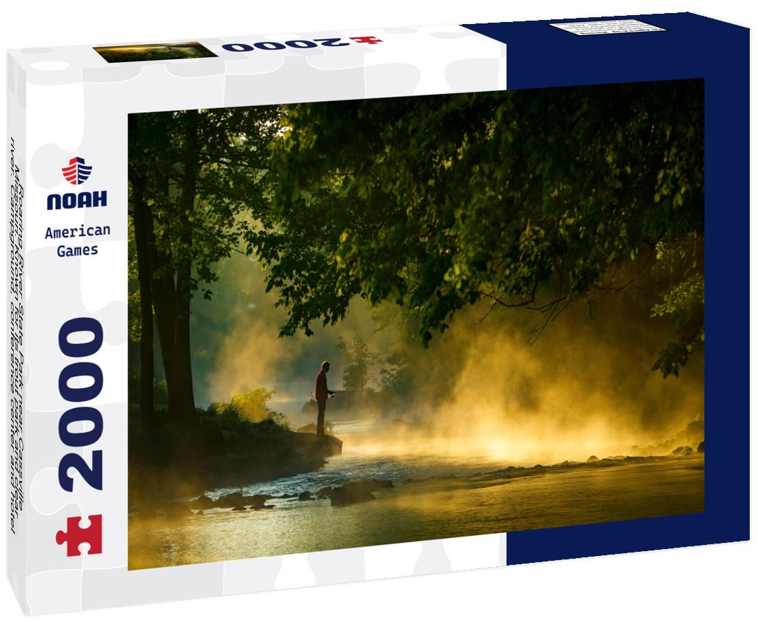 Noah Jigsaw Puzzle Roaring River State Park near Cassville, Missouri. Known for its trout park and clear river. Campground, conference center and hotel 2000 pieces