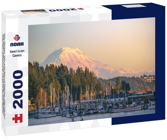 Noah Jigsaw Puzzle Gig Harbor, WA and Mount Rainier. Gig Harbor is a small town in Pierce County, Washington that has outstanding views of Mount Rainer 2000 pieces