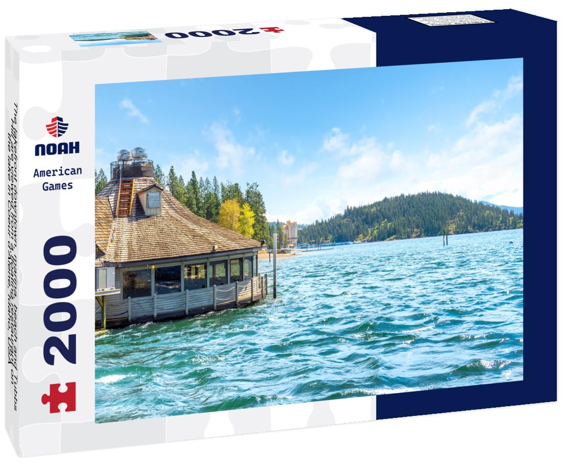 Noah Jigsaw Puzzle The lakefront downtown, marina, beach and Tubbs Hill are viewed from a floating restaurant on the lake in Coeur d'Alene, Idaho, USA 2000 pieces