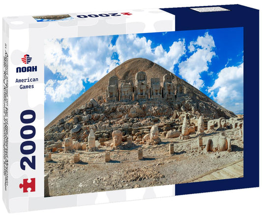 Noah Jigsaw Puzzle Ancient statues on top of the Nemrut Mountain in Adiyaman, Turkey. The UNESCO World Heritage Site. King Antiochus of Commagene tomb 2000 pieces