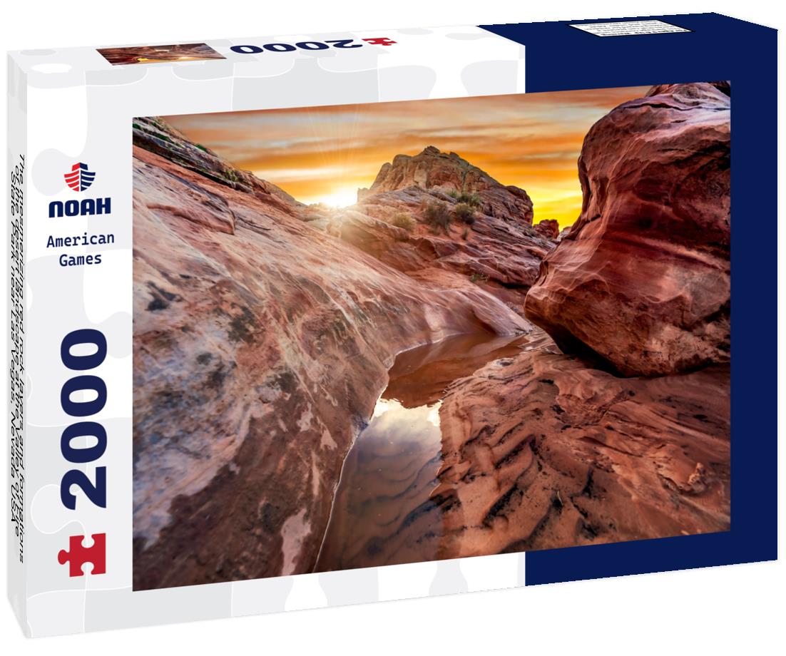 Noah Jigsaw Puzzle The mesmerizing red rock layers and formations of the desert landscape at the Valley of Fire State Park near Las Vegas, Nevada USA 2000 pieces
