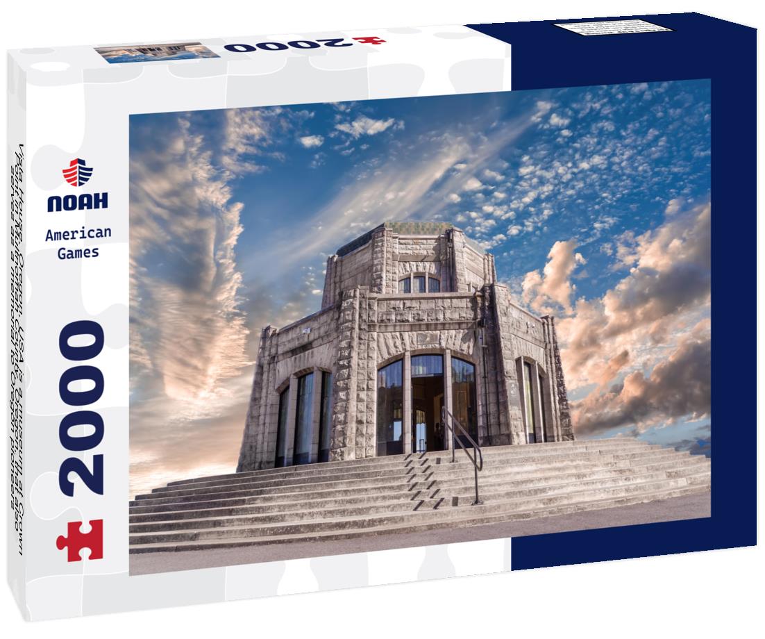 Noah Jigsaw Puzzle Vista House, Oregon, USA is a museum at Crown Point in Multnomah County, Oregon, that also serves as a memorial to Oregon pioneers 2000 pieces