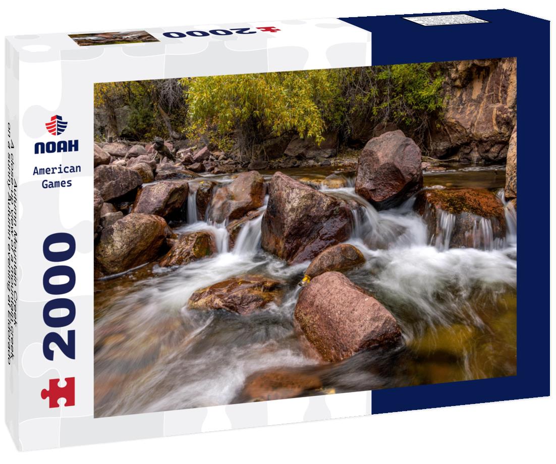 Noah Jigsaw Puzzle Autumn Mountain Creek - A close-up view of a mountain creek on a sunny Autumn evening at Eldorado Canyon State Park, Colorado, USA 2000 pieces