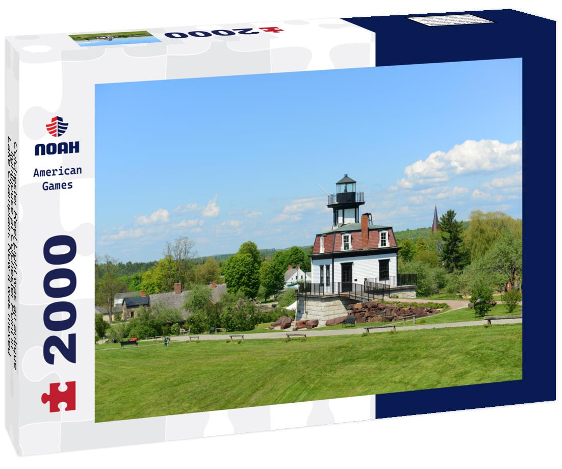 Noah Jigsaw Puzzle Colchester Reef Light was an antique lighthouse at Colchester Point in Lake Champlain. Now it was moved to Shelburne, Vermont, US 2000 pieces