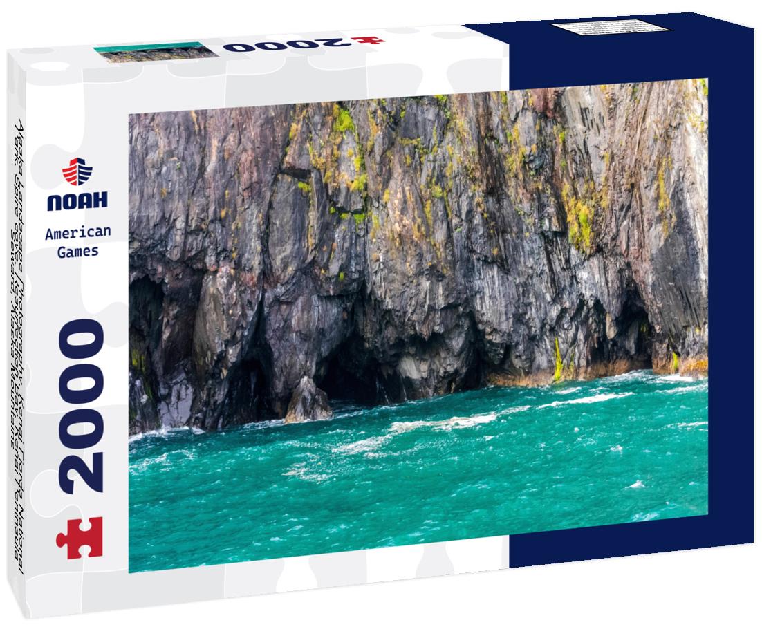 Noah Jigsaw Puzzle Alaska Landscape Photography, Kenai Fjords National Park, Spire cove, Resurrection Bay, Kenai Peninsula, Seward, Alaska Mountains 2000 pieces