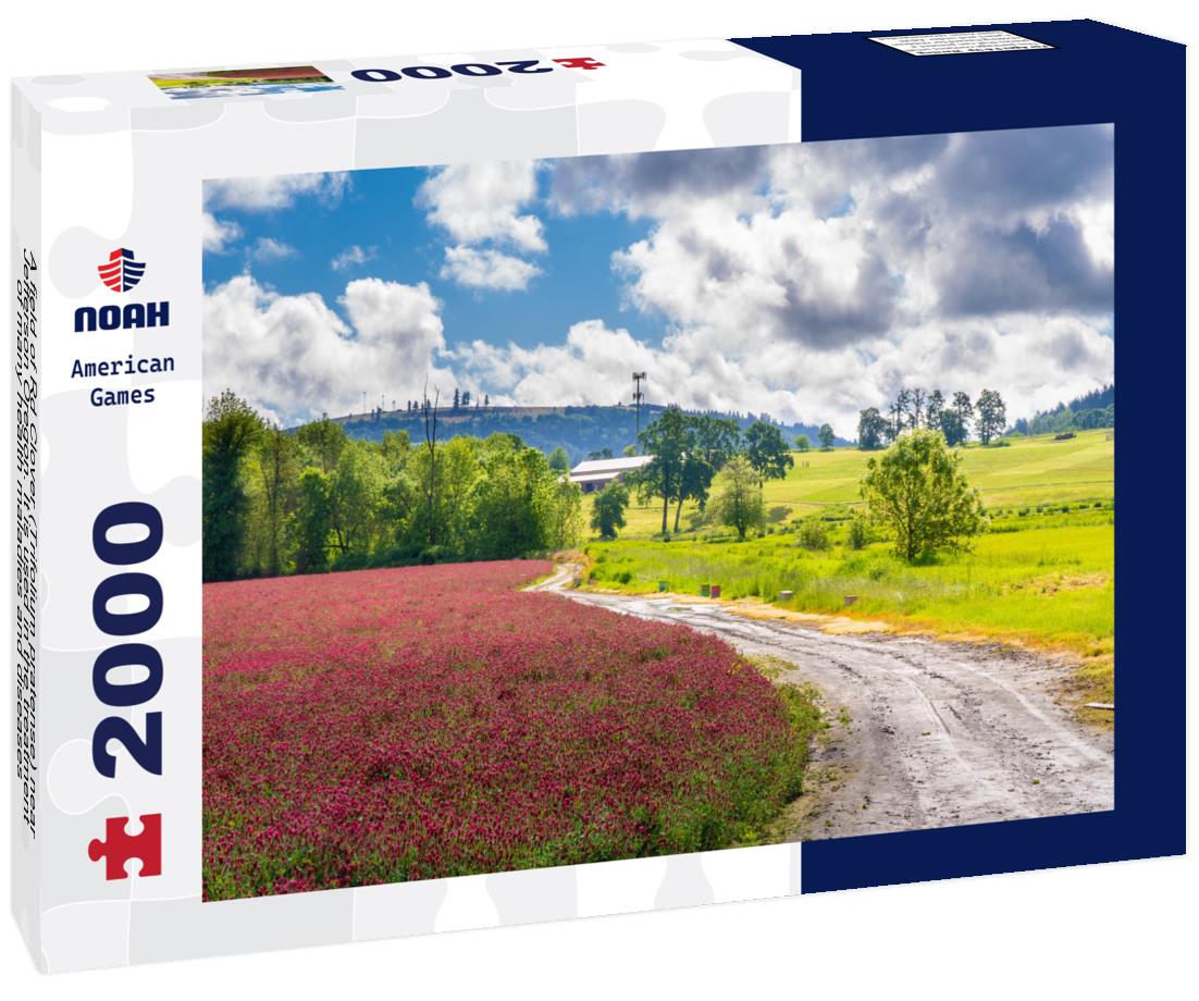 Noah Jigsaw Puzzle A field of Rd Clover (Trifolium pratense) near Jefferson Oregon. It is used in the treatment of many health maladies and diseases 2000 pieces