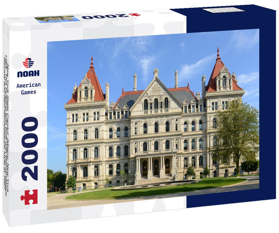Noah Jigsaw Puzzle New York State Capitol, Albany, New York, USA. This building was built with Romanesque Revival and Neo-Renaissance style in 1867 2000 pieces