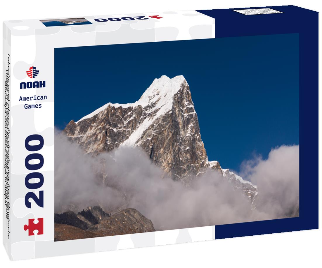 Noah Jigsaw Puzzle Taboche peak above the clouds view from Dingboche village in Everest base camp trekking route, Himalaya mountains range in Nepal 2000 pieces