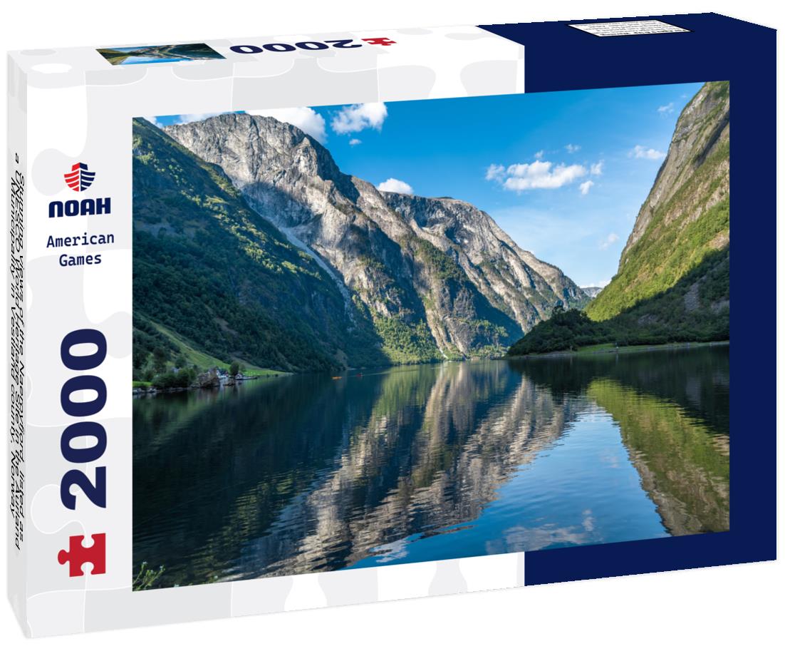 Noah Jigsaw Puzzle Stunning views of the Naeroyfjord, listed as a UNESCO World Heritage Site in the Aurland Municipality in Vestland county, Norway 2000 pieces