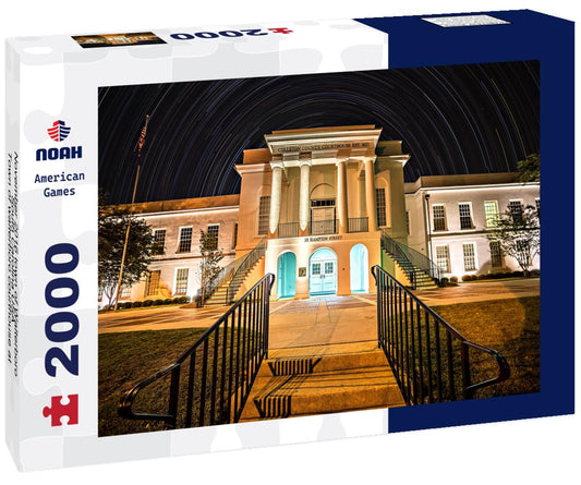 Noah Jigsaw Puzzle November 2016 town of Walterboro South Carolina USA - Town of walterboro courthouse at night with star trails in the background 2000 pieces