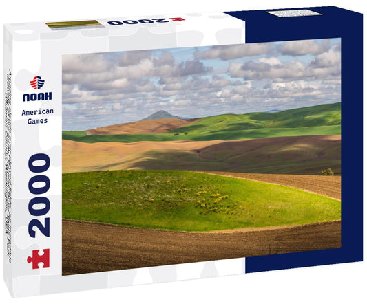 Noah Jigsaw Puzzle Amazing clouds over plowed fields, an incredible drawing of the earth. Kamiak Butte State Park, Whitman County, Washington, USA 2000 pieces