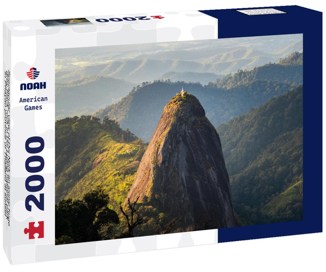 Noah Jigsaw Puzzle Spectacular view of Doi Nork an iconic huge grey black rock in Doi Luang national park in Phayao province of Thailand at sunset 2000 pieces