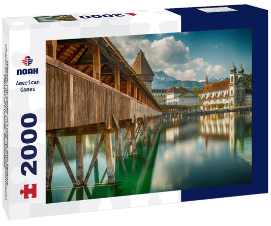 Noah Jigsaw Puzzle Historic city center of Lucerne with famous Chapel Bridge and lake Lucerne (Vierwaldstattersee), Canton of Lucerne, Switzerland 2000 pieces