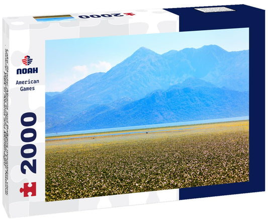 Noah Jigsaw Puzzle Lake Skadar Albania and Balkans mountains view . Swamp vegetation surface . Skadar Lake National Park in Albania and Montenegro 2000 pieces