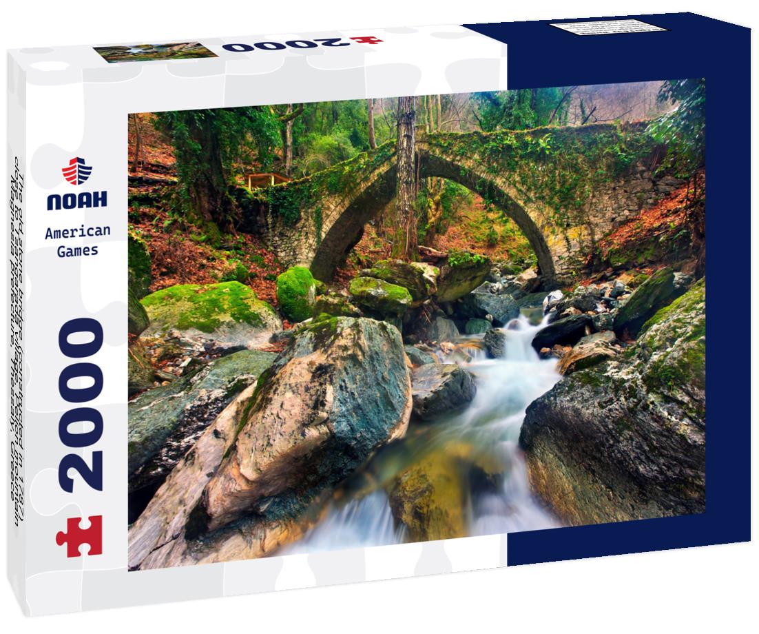 Noah Jigsaw Puzzle The old stone bridge (constructed in 1787) close to Tsangarada village, Pelion mountain, Magnesia prefecture, Thessaly, Greece 2000 pieces