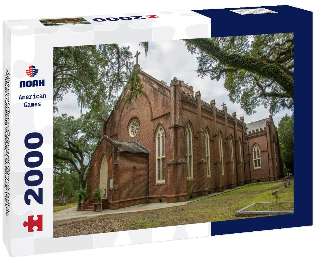 Noah Jigsaw Puzzle Historical Grace Episcopal Church built in 1860 on Ferdinand Street in St. Francisville, West Feliciana Parish, Louisiana, USA 2000 pieces