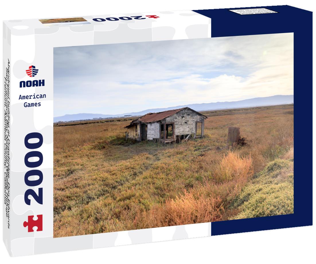 Noah Jigsaw Puzzle Abandoned building at Drawbridge, Don Edwards San Francisco Bay National Wildlife Refuge, Fremont, Alameda County, California 2000 pieces