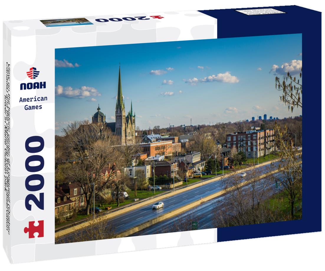 Noah Jigsaw Puzzle View on the historic center of Longueuil (Quebec, Canada) and the cathedral from the observation tower in Marie Victorin park 2000 pieces