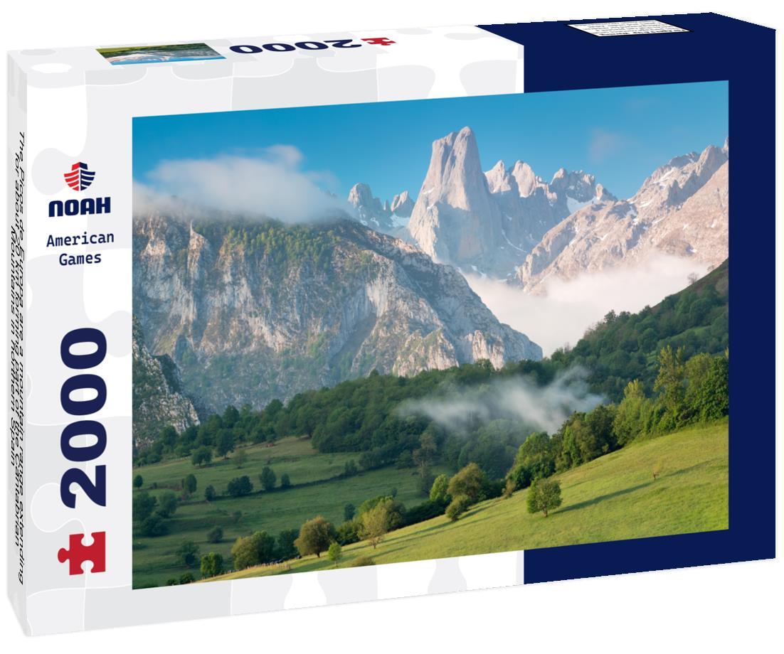 Noah Jigsaw Puzzle The Picos de Europa are a mountain range extending for about 20 km forming part of the Cantabrian Mountains in northern Spain 2000 pieces