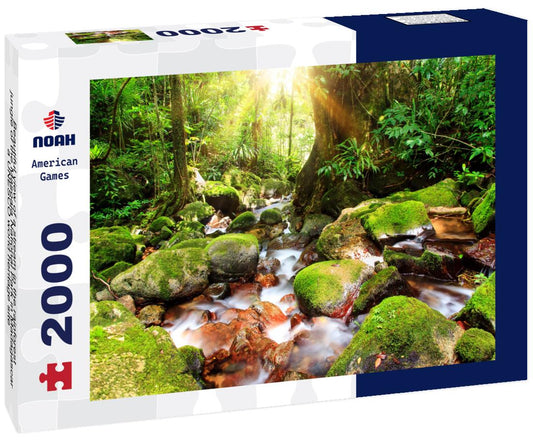 Noah Jigsaw Puzzle Beautiful view of a stream in the rainforest jungle of the Masoala National Park in Madagascar, a UNESCO world heritage site 2000 pieces