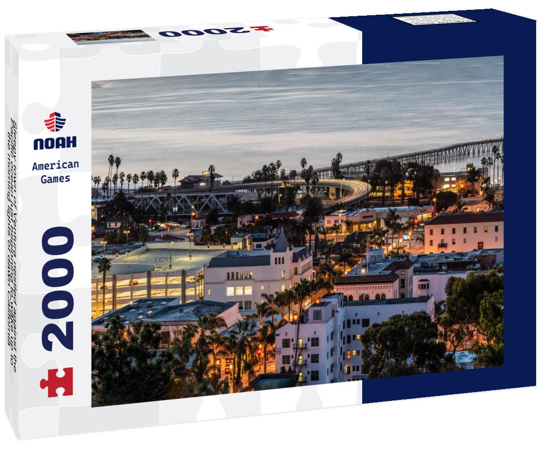 Noah Jigsaw Puzzle Sleepy town of Ventura nestled against the Pacific ocean just beginning to wake up to the morning lights of dawn California 2000 pieces