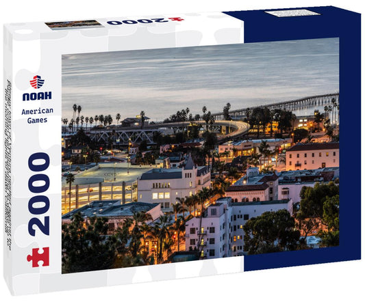 Noah Jigsaw Puzzle Sleepy town of Ventura nestled against the Pacific ocean just beginning to wake up to the morning lights of dawn California 2000 pieces