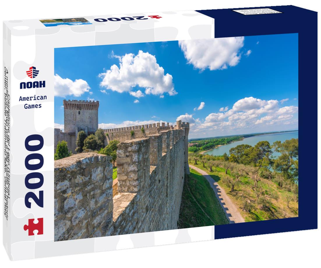 Noah Jigsaw Puzzle Castiglione del Lago (Umbria) - A medieval town with a big castle in historic center, beside Trasimeno lake, central Italy 2000 pieces