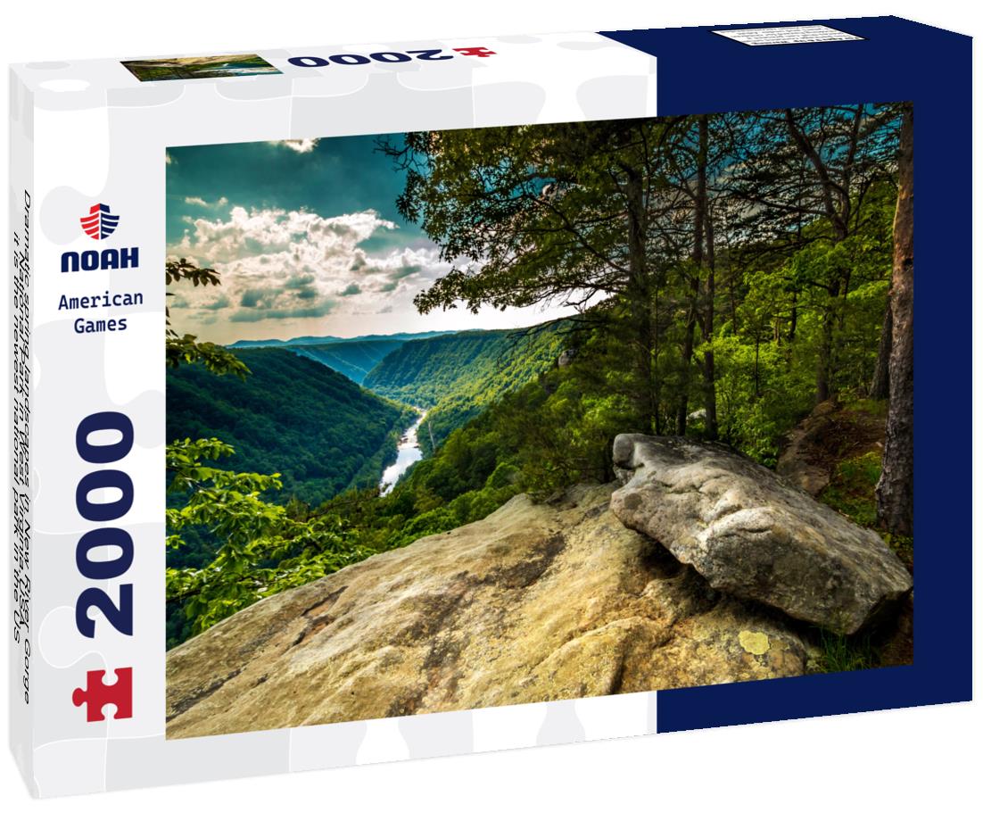 Noah Jigsaw Puzzle Dramatic spring landscapes in New River Gorge National Park in West Virginia,USA. it is the newest national park in the US 2000 pieces