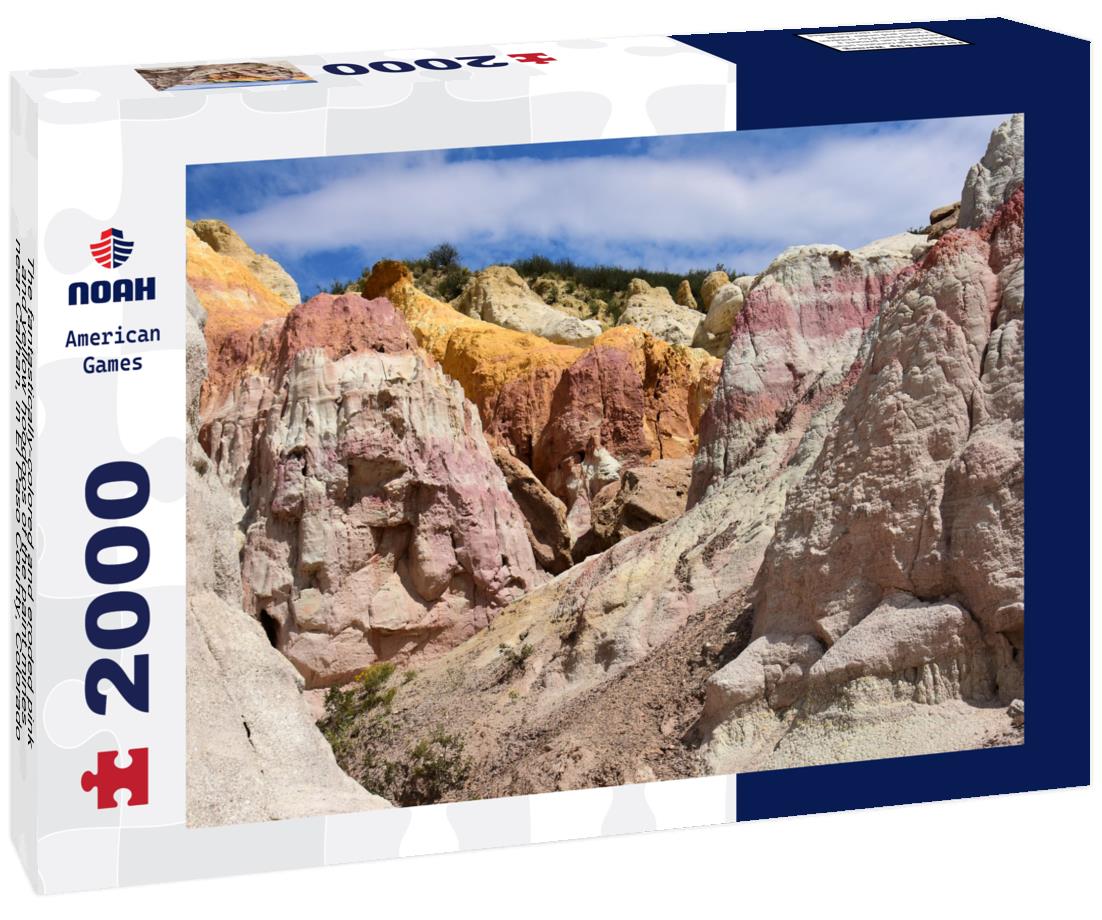 Noah Jigsaw Puzzle The fantastically-colored and eroded pink and yellow hoodoos of the paint mines, near Calhan, in El Paso County, Colorado 2000 pieces