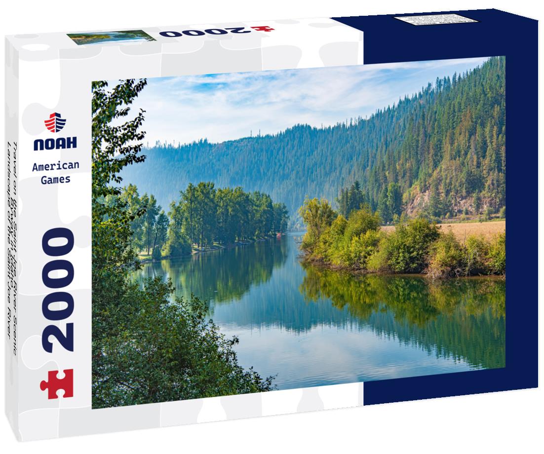Noah Jigsaw Puzzle Travel on the Saint Joe River Scenic Byway in Idaho - Landscape of the Saint Joe River Near Cedar Point in Benewah County 2000 pieces