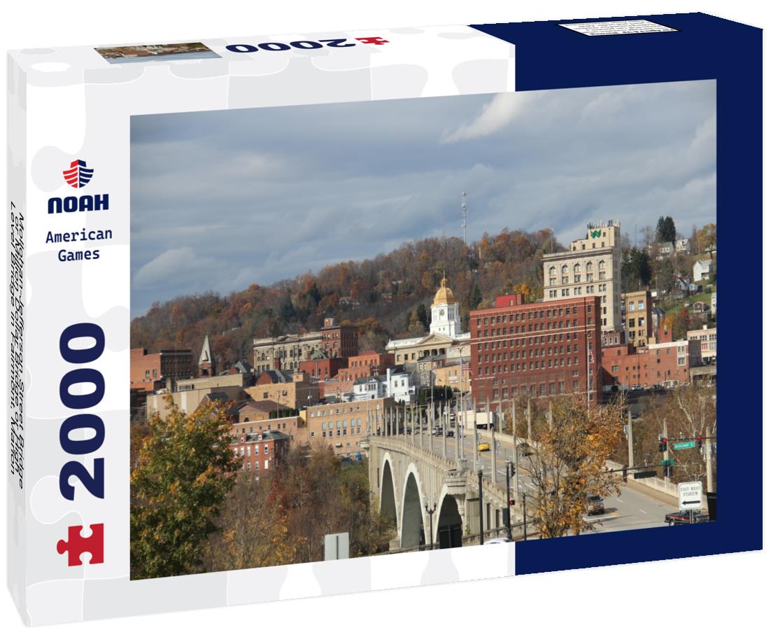 Noah Jigsaw Puzzle Mollohan-Jefferson Street Bridge or Million Dollar Bridge or High Level Bridge in Fairmont, Marion County, West Virginia 2000 pieces