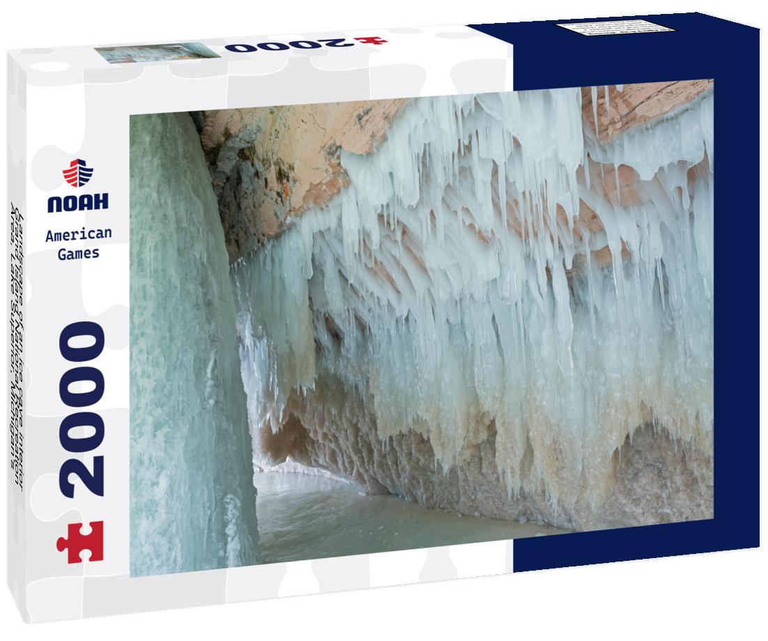 Noah Jigsaw Puzzle Landscape of an ice cave interior, Grand Island National Recreation Area, Lake Superior, Michigan's Upper Peninsula, USA 2000 pieces