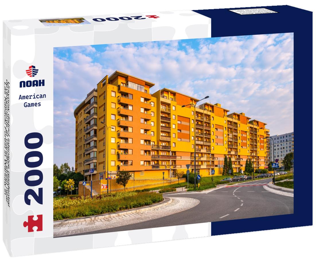 Noah Jigsaw Puzzle Ursynow district intensive residential developments at Gandhi street near Las Kabacki Forest in Warsaw in central Poland 2000 pieces
