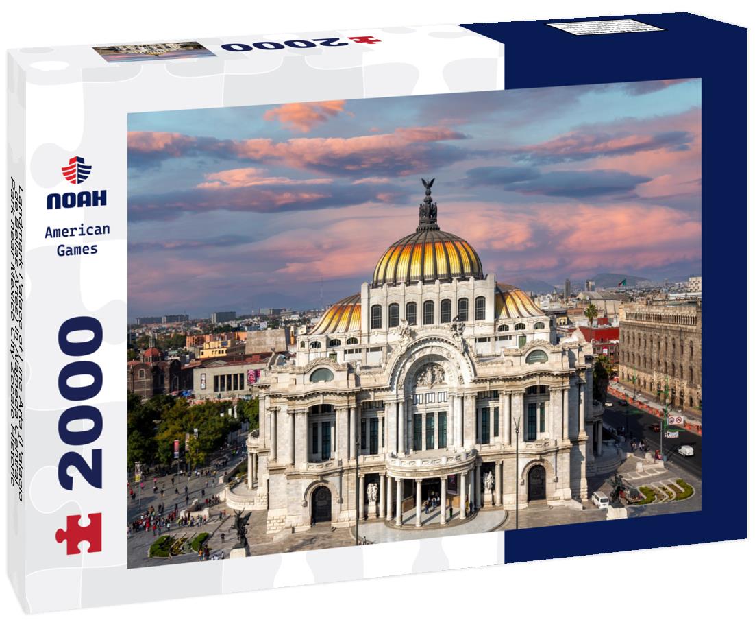 Landmark Palace of Fine Arts (Palacio de Bellas Artes) in Alameda Central Park near Mexico City Zocalo Historic Center 2000pc Puzzle