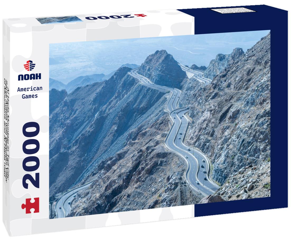Al Hada Mountain in Taif City, Saudi Arabia with Beautiful View of Mountains and Al Hada road inbetween the mountains 2000pc Puzzle